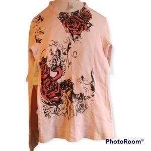 Ōtomix Activewear pink ladies, long sleeve, thermal top. Small